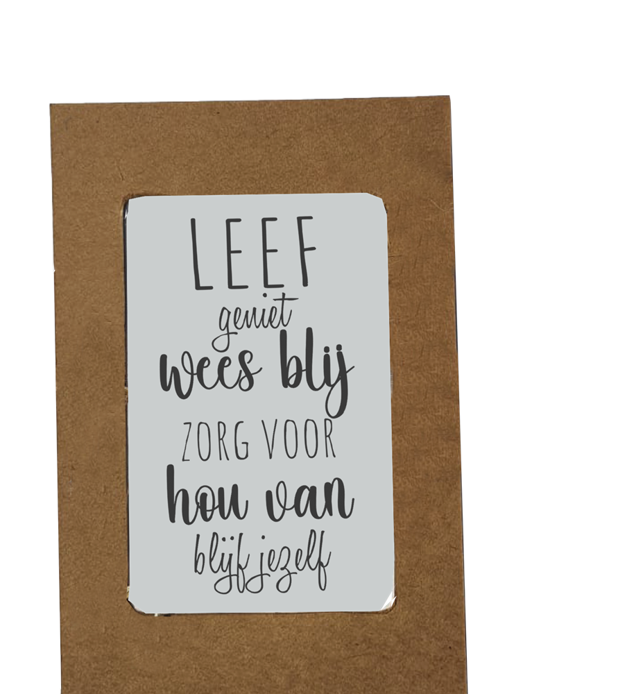 Quote kaarten in lijstje